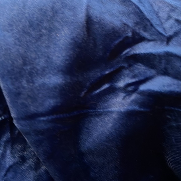 NWT Women’s Plus Royal Blue Long Sleeve V-Neck Wrap Velvet Cocktail Dress - Picture 9 of 12